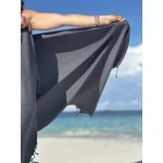 Extra Large Hamamdoek – Voor Strand, Sauna & Meer |95 x 215 cm | Antraciet