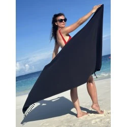 Zomer Must-Have: Extra Grote Hamamdoek van 100% Katoen Zwart