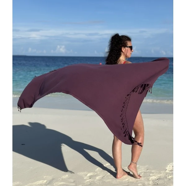 Luxe XXL Hamamdoek – 100x200 cm – Zachte Premium Kwaliteit Paars