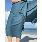 Extra Large Hamamdoek – Voor Strand, Sauna & Meer |95 x 215 cm | Petrolblauw