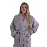 Bamboe Badjas, Grijs van Badstof