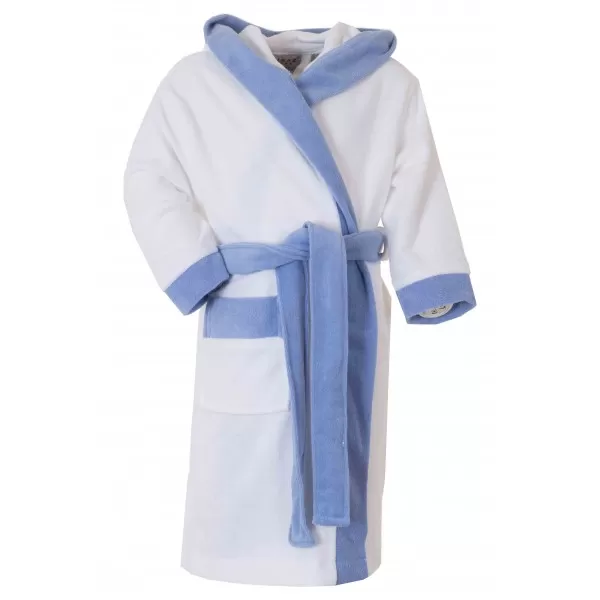 Kinderbadjas , 100% van Katoen Blauw