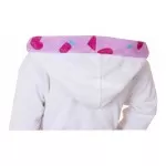 Kinderbadjas , 100% van Katoen Wit Roze