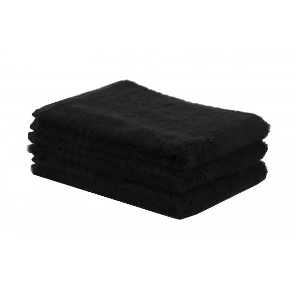 Set van 5 stuks Bamboe Gastendoeken – Zwart – 30x50 cm Set van 5 stuks Bamboe Gastendoeken – Zwart – 30x50 cm