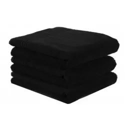 Bamboe Handdoek, Zwart, 140x70 cm, 600 gr m2