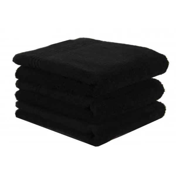 Zwarte Bamboe Handdoek 100x50 cm, 600gr m2