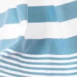Hamamdoek, Blauw Wit  gestript , 95 x 170cm Dun