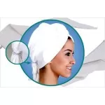 Luxe Haarhanddoeken van Bamboe – Set van 2 | Sauna & Douche | 30x70 cm | Wit