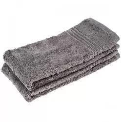 Set van 5 Stuks Bamboe Gastendoek, Grijs, 50x30cm Set van 5 Stuks 