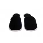 Sauna Slippers BAMBOE  Badstof Dichte Teen Zwart, een maat  38/41